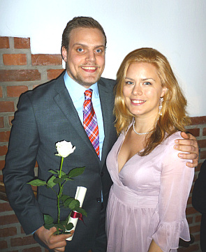 Ludvig Vavruch and girlfriend